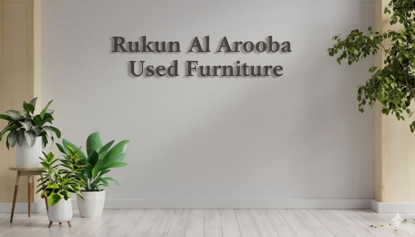 Rukun Al Arooba used Furniture printed on wall