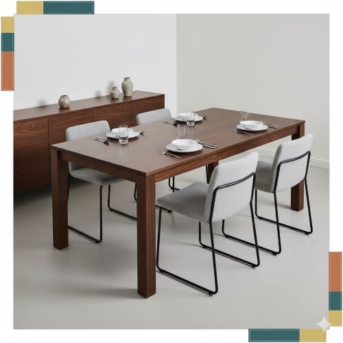 Used dining table and chair sets with sideboards — affordable furniture UAE