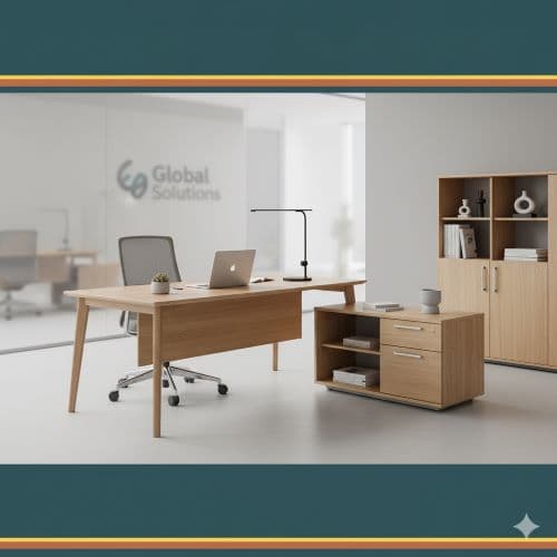 Used office desks, ergonomic chairs and filing cabinets — commercial furniture UAE