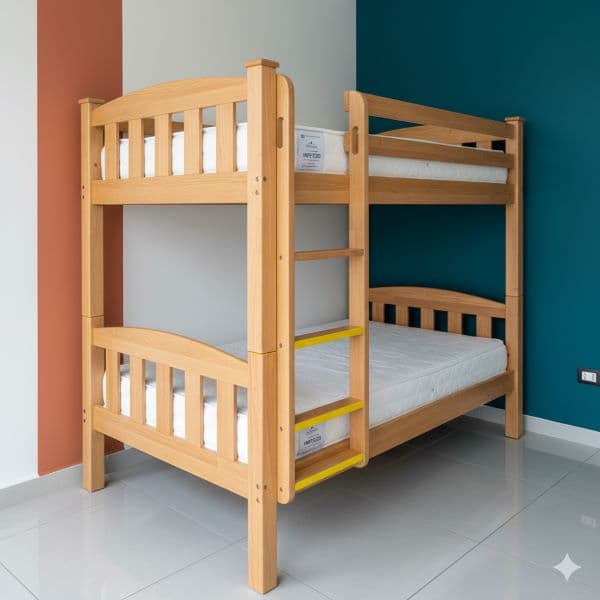 Used bunk beds for sale in Dubai — inspected, safe & sturdy stackable options