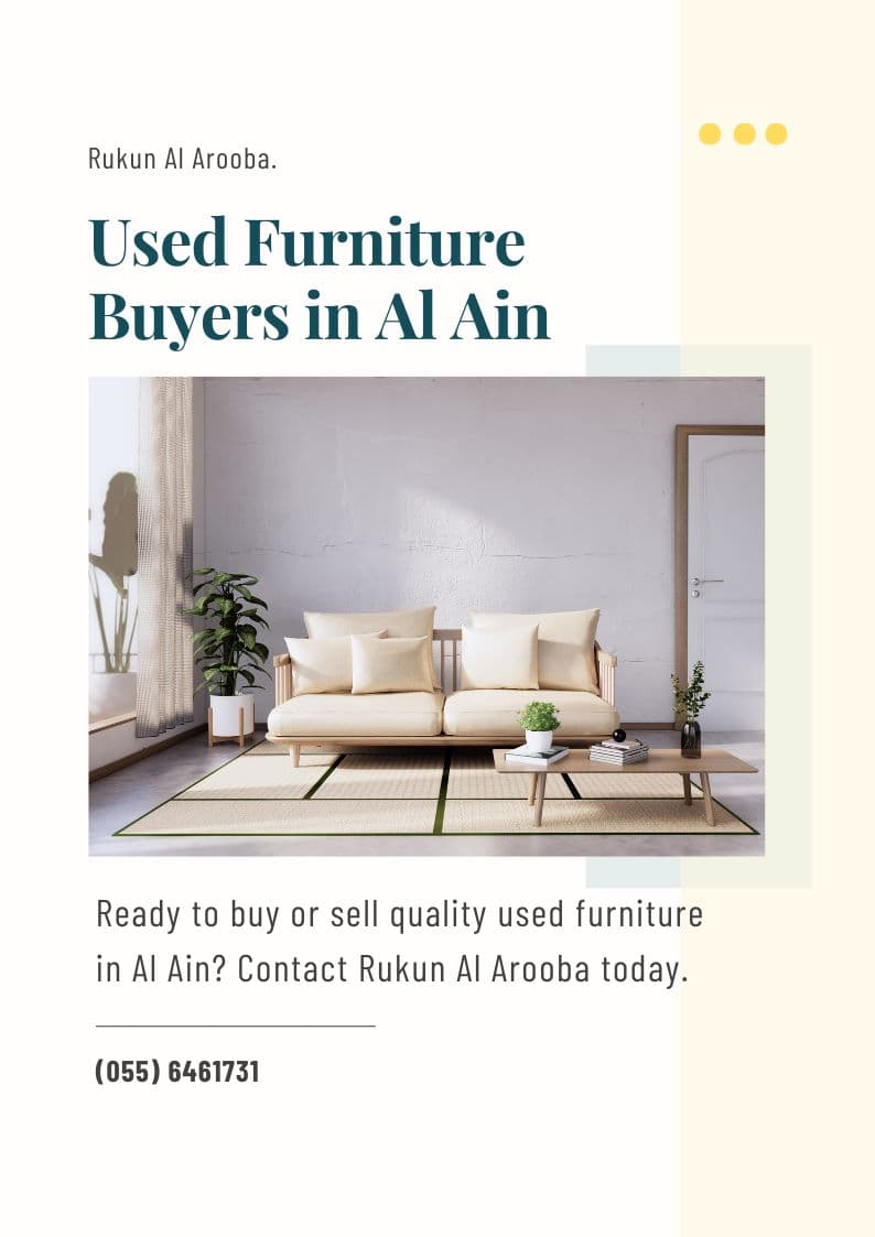 used furniture in al ain buying process